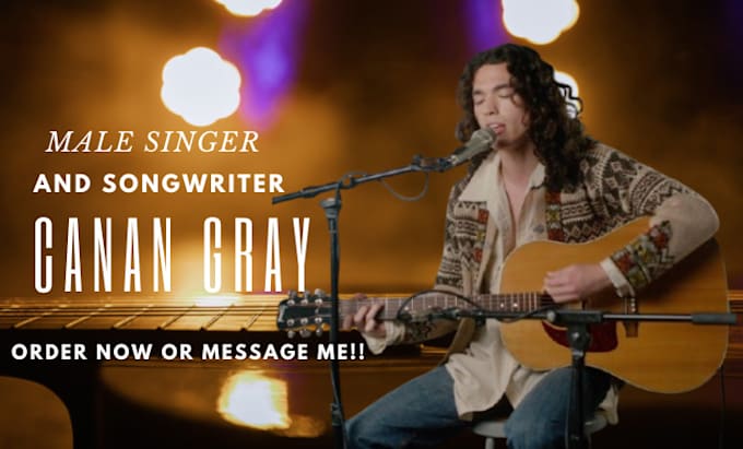 Main Singer Text Write pro country pop singer for your track vocals by Conan_gray0 | Fiverr
