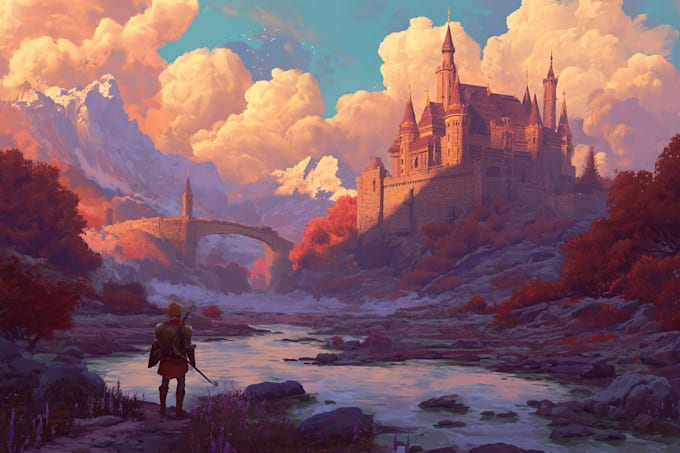 do  fantasy landscape art concept lost civilizations