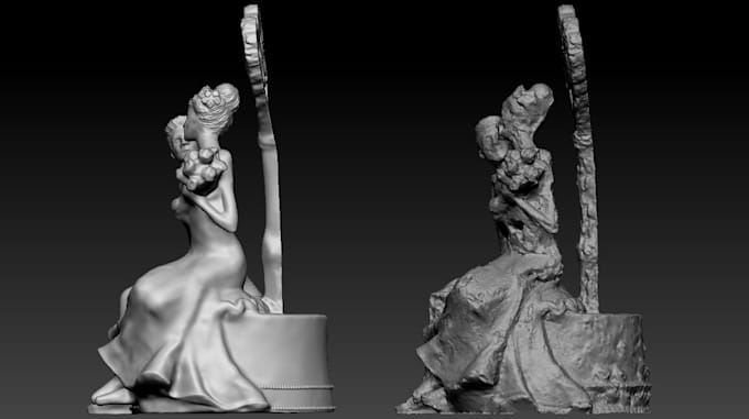 do professionally clean up and retopologize 3d scans