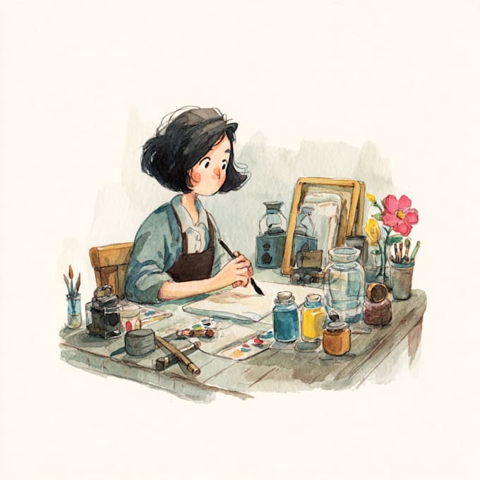 draw a watercolor illustration
