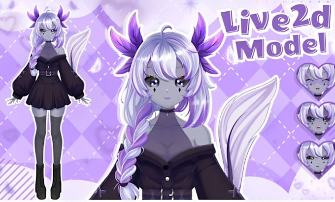 design and rig pet live 2d vtuber model live2d vtuber model in vtube studio