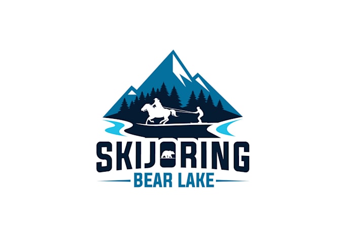 create a super adventure, travel, lake logo design