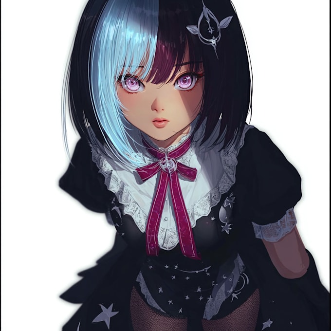 do anime character art for you
