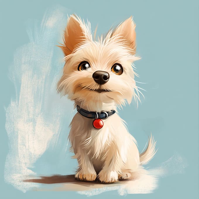 create minimalist pet line art portrait