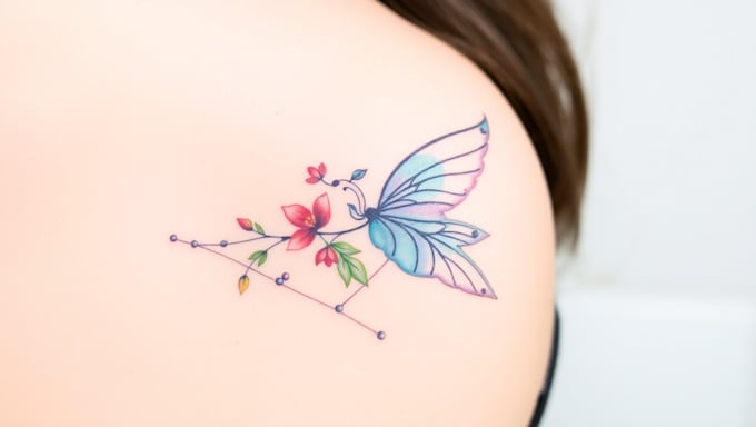 create a watercolor tattoo design
