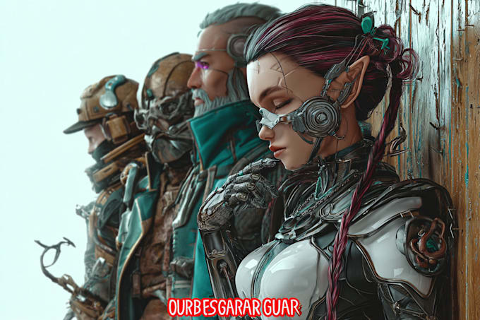 design game character, cyberpunk or game character