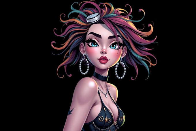 create cartoon character or avatar in vectors