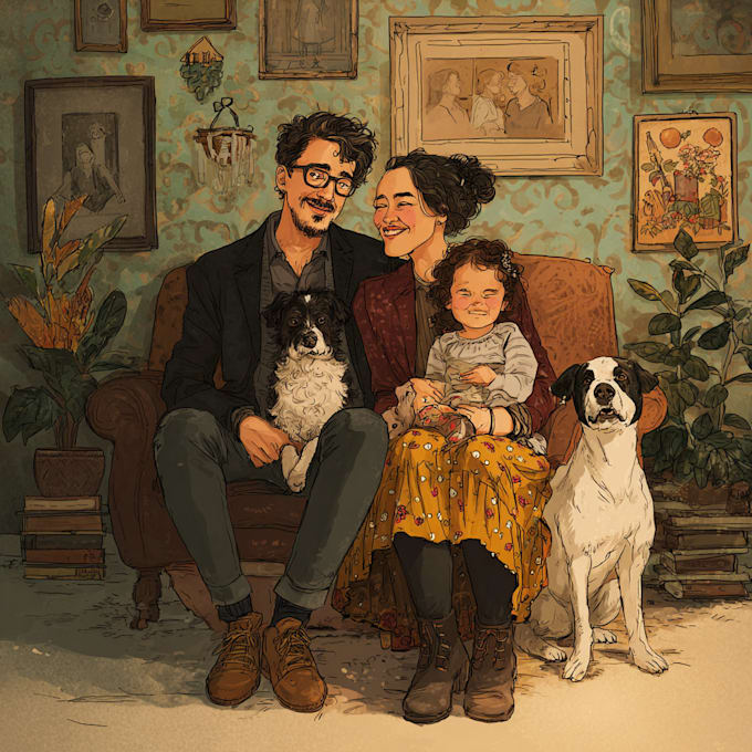 make a couple or family portrait