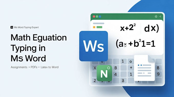 type or format complex math equations in ms word