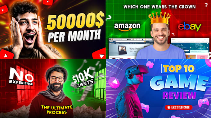 design the best youtube thumbnail in 2 hours