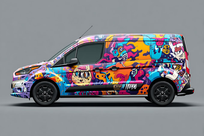 make a racing sport car wrap design