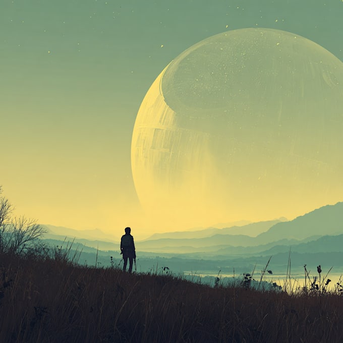 create star wars and sci fi illustration