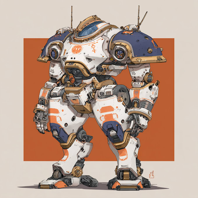 make uniqe sci fi , mecha, fantasy character design