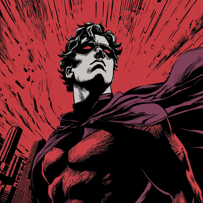 draw you a dc or marvel style comic book