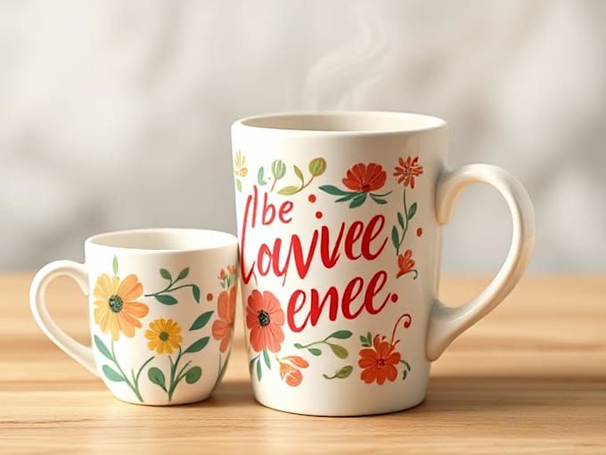 create amazing custom typographic mug designs in bulk