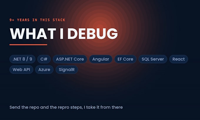 fix your asp net core or angular bug today and explain the cause