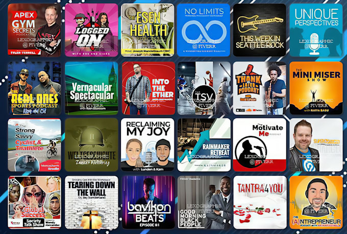 desing  eye catching podcast cover art for spotify and apple
