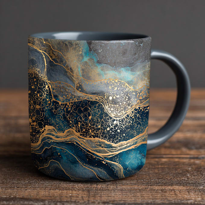 create a custom coffee mug design