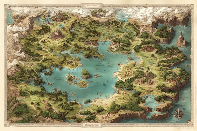 designing fantasy maps and cities plan