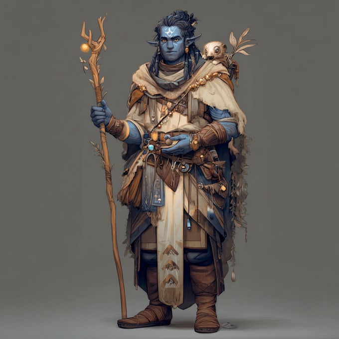 Design an dnd character art and concept art by Kidagida | Fiverr