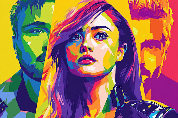 make a beautiful wpap pop art portrait