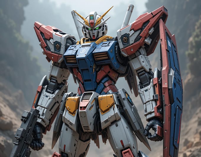 draw gundam, transformer, robot, armor, and mecha, concept