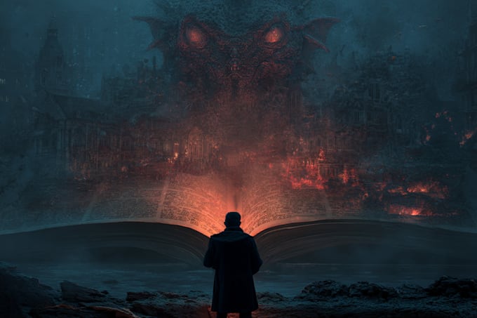 make captivating book cover for fiction genres sci fi