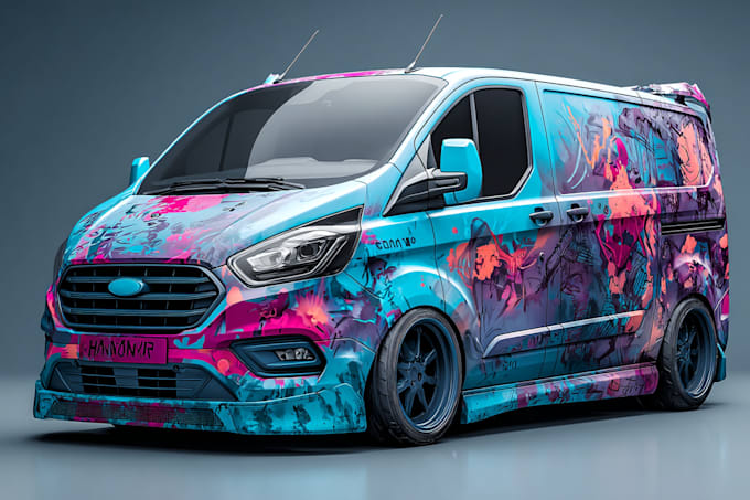 make branding vehicle wrap, car wrap, van wrap