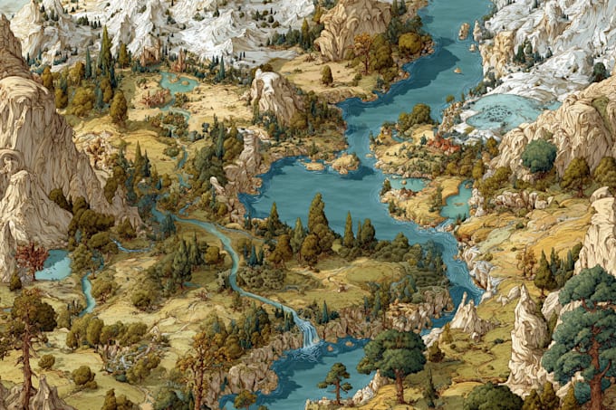 fantasy map design map illustration fantasy map