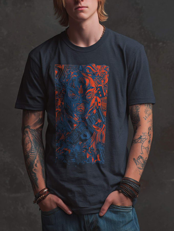 create a custom anime t shirt design for you