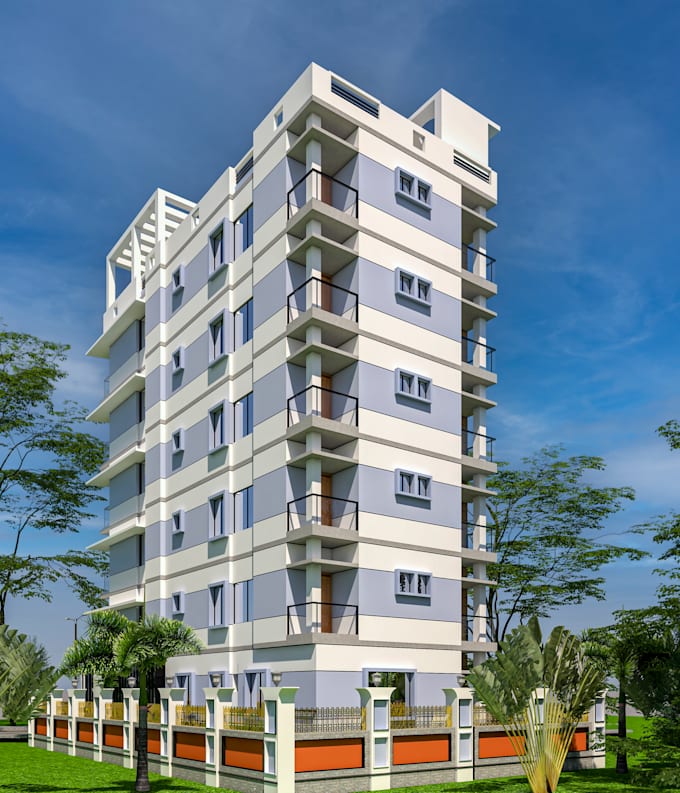 design realistic 3d exterior using 3ds max