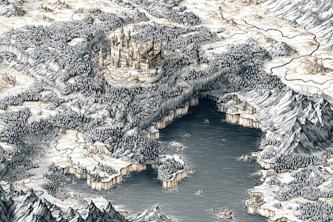 do a fantasy map for your dnd game