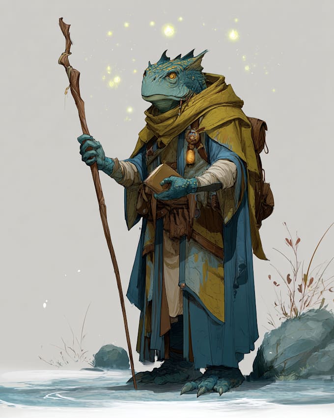 draw realistic character concepts