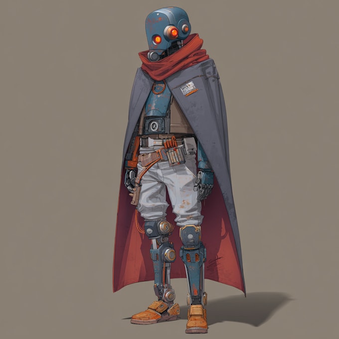 develop fantasy, sci fi, character with hyperrealistic style