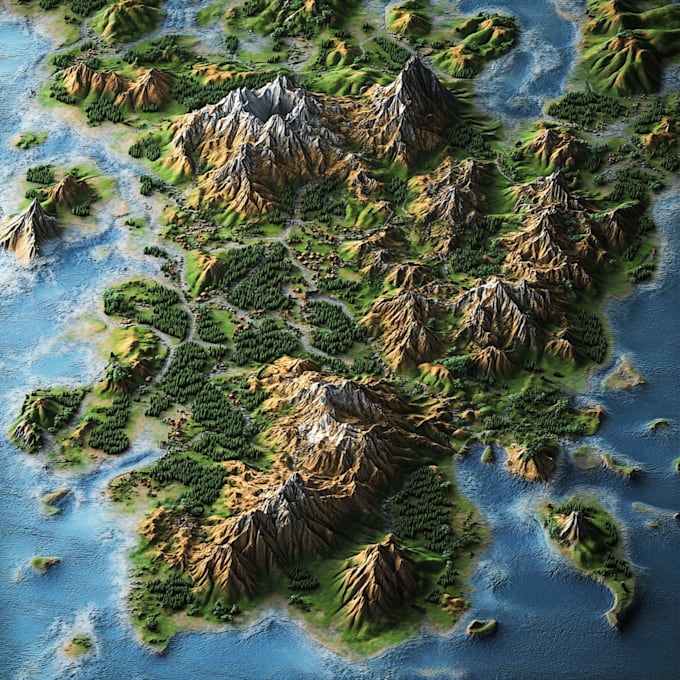 draw custom vector map design for event venue and city