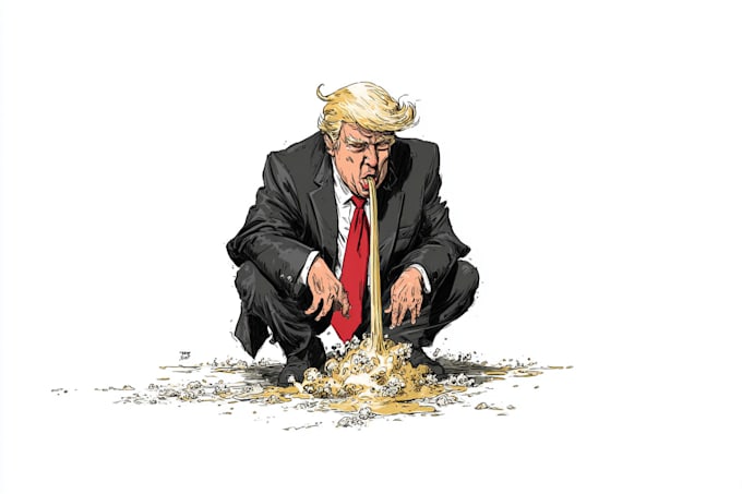 create a political or satirical cartoon