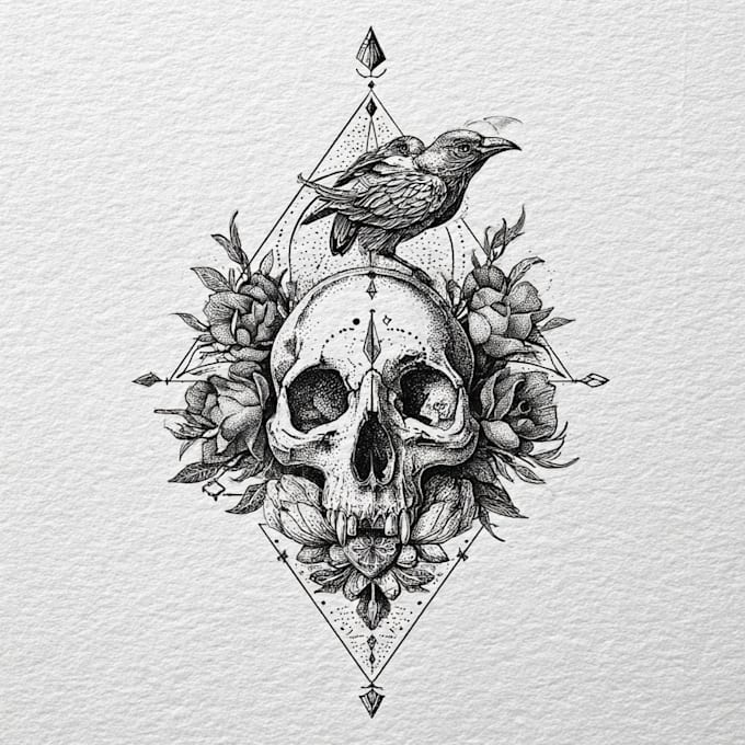 draw a unique custom tattoo design