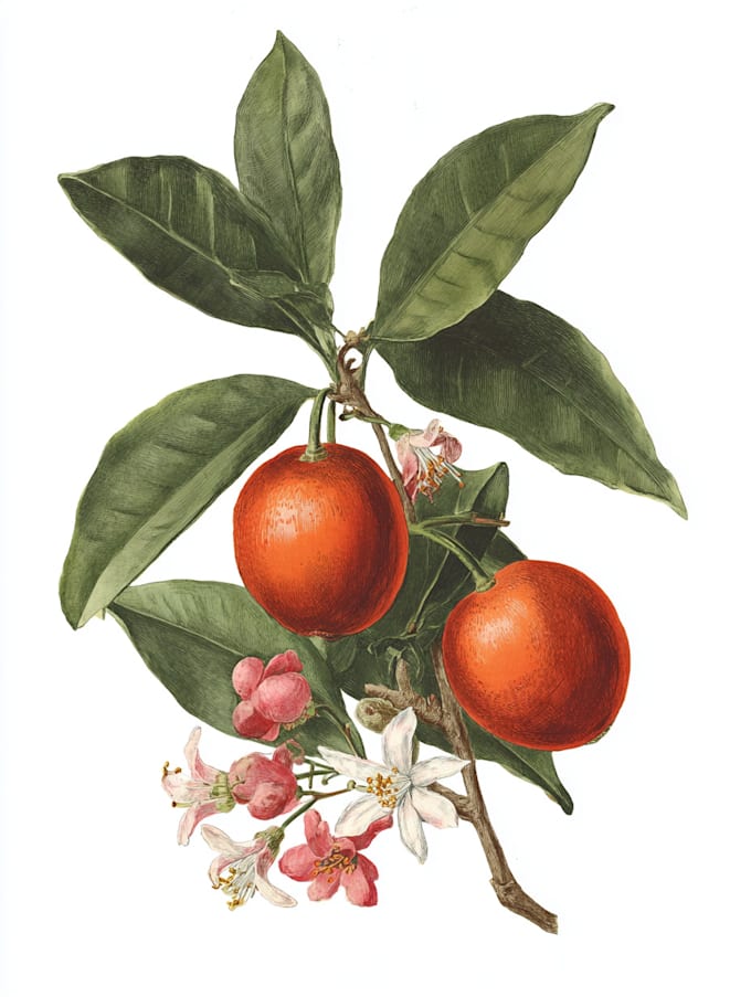 create botanical illustration art for you
