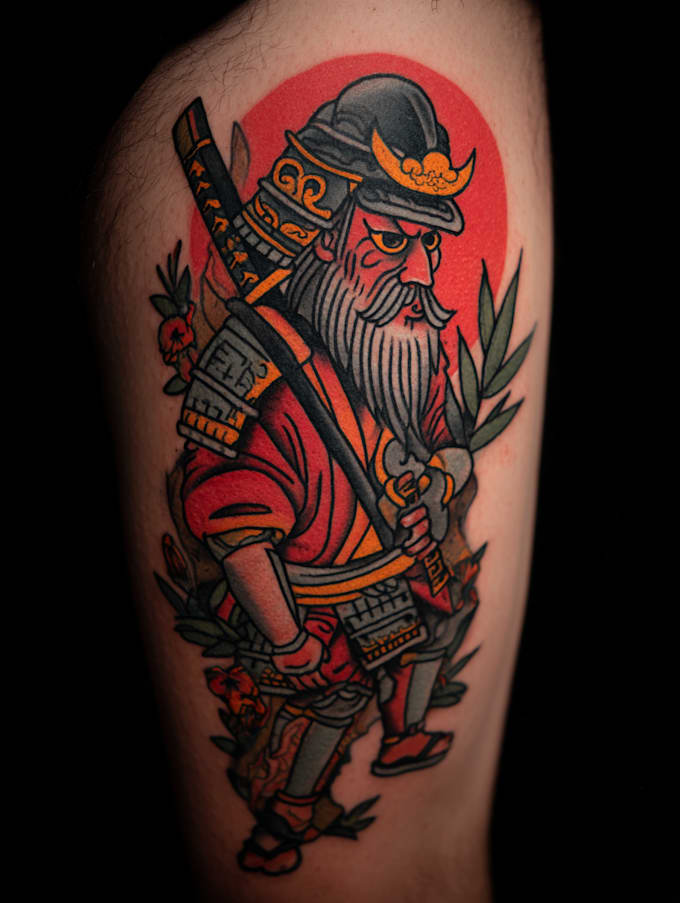 create a watercolor tattoo design
