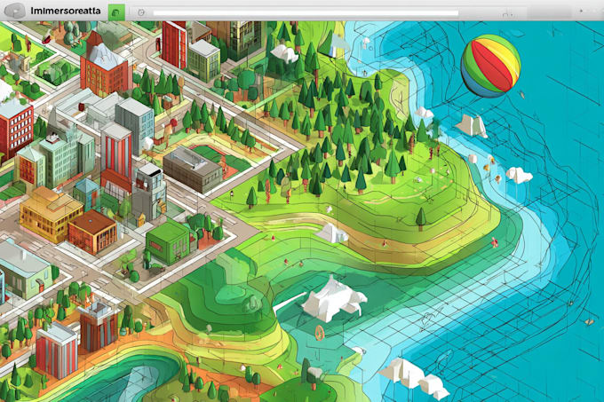 design unique vector map illustration or street map