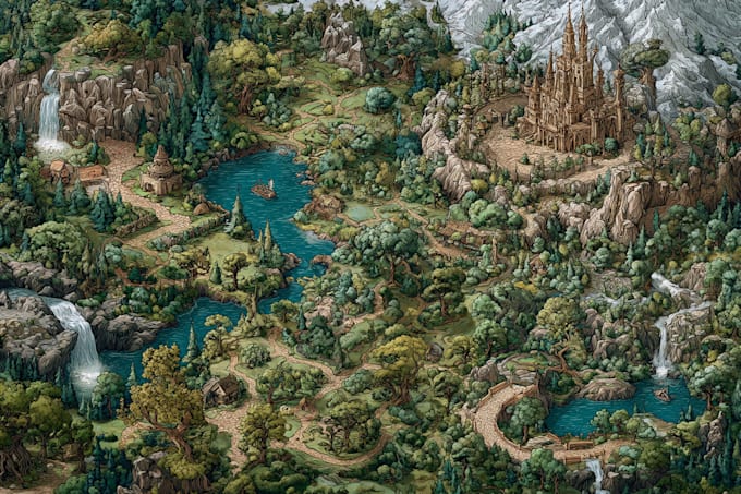 make fantasy, retro and vintage maps for board games