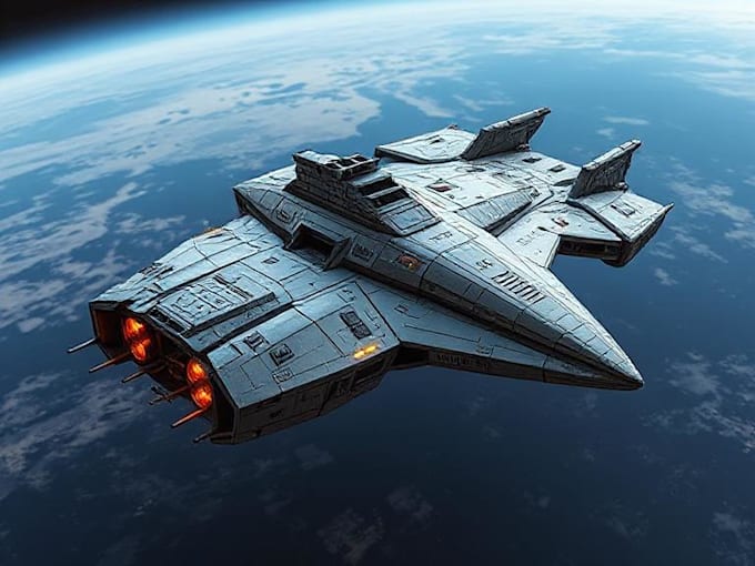 model hard surface scifi vehicles, spaceships