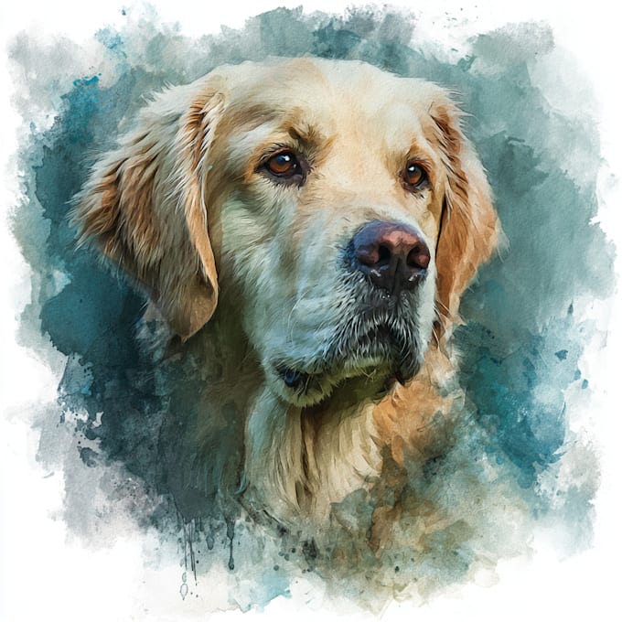 create a custom vector pet portrait from your photo