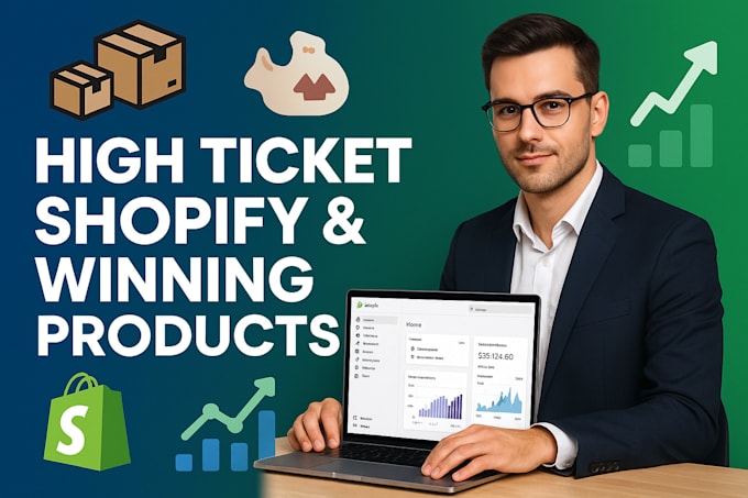 build high ticket  dropshipping store with winning product