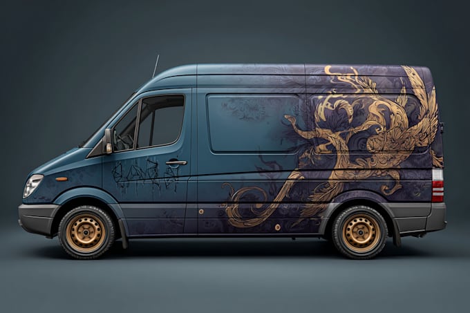 attractive car wrap design and vehicle wrap design