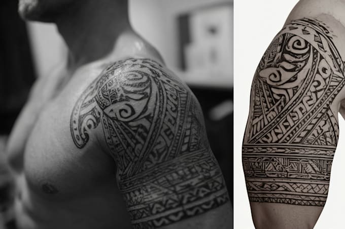 design a polynesian maori tribal tattoo