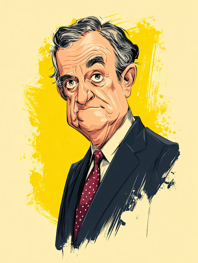 make a political cartoon or editorial illustration