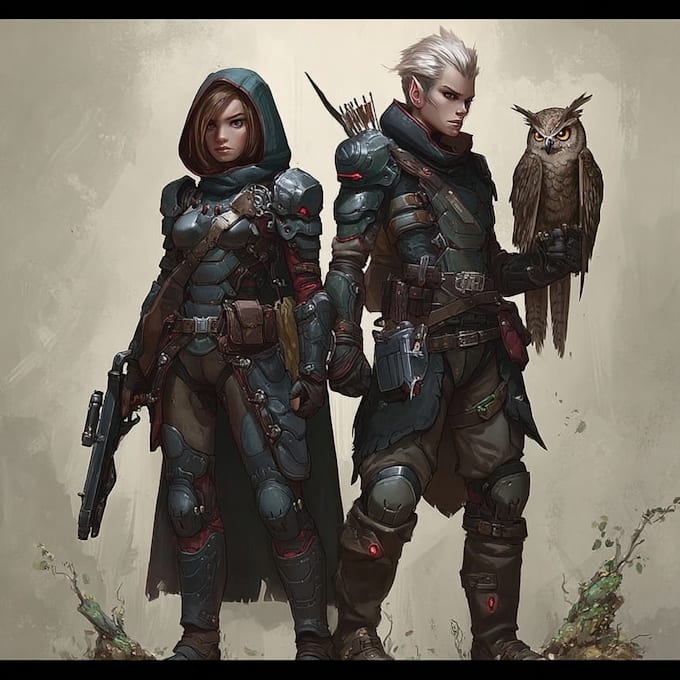 do character design for game, dnd, book or tabletop