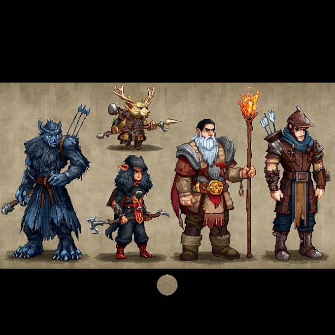 design unique 2d game characters, animations, and nfts