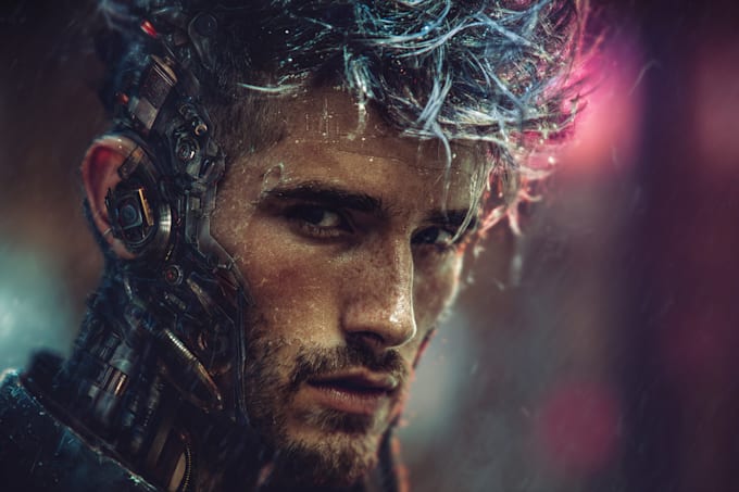 design stunning sci fi portrait art
